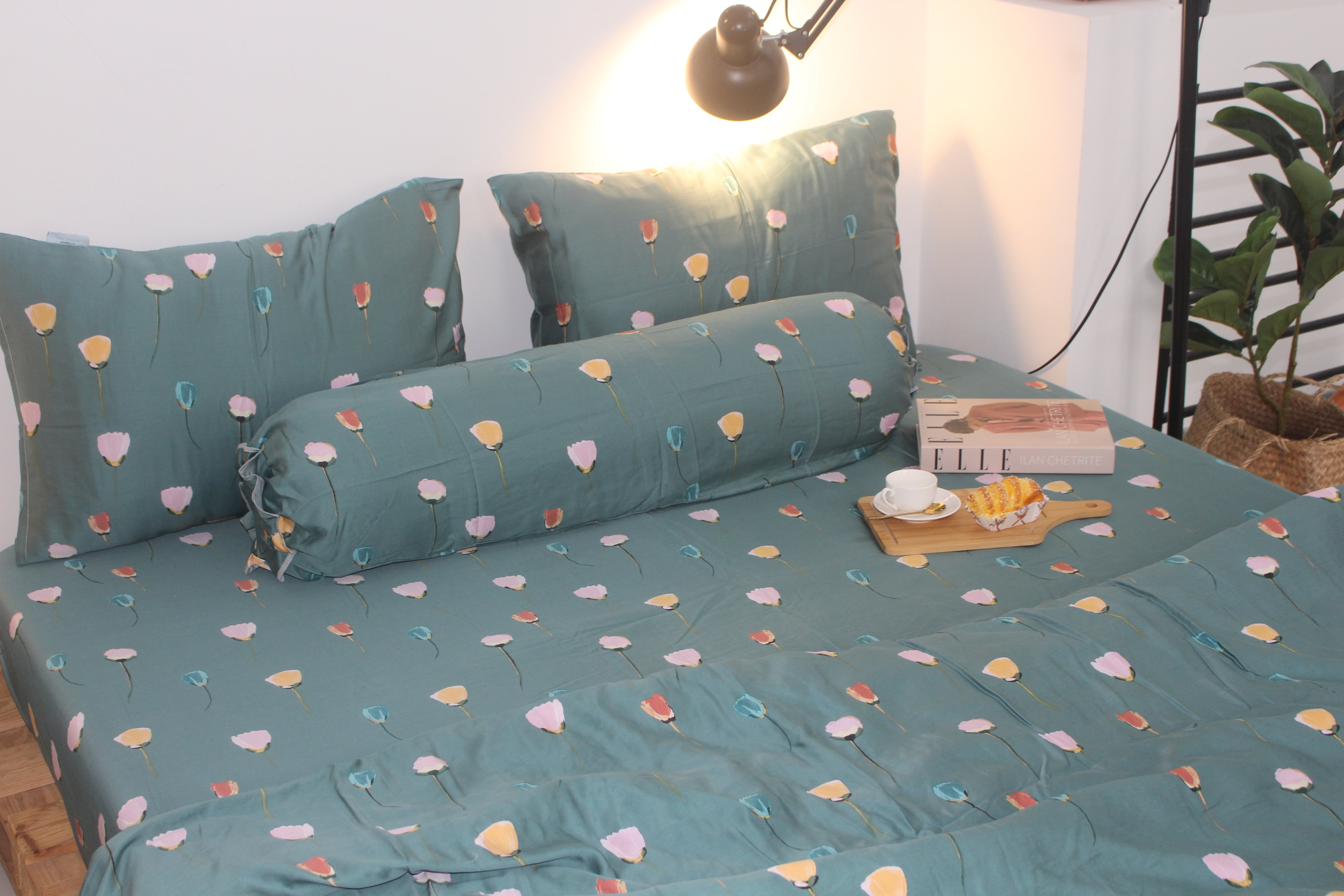 Bộ Chăn Drap gối TENCEL 60s Cao cấp mềm mịn mượt mà như lụa