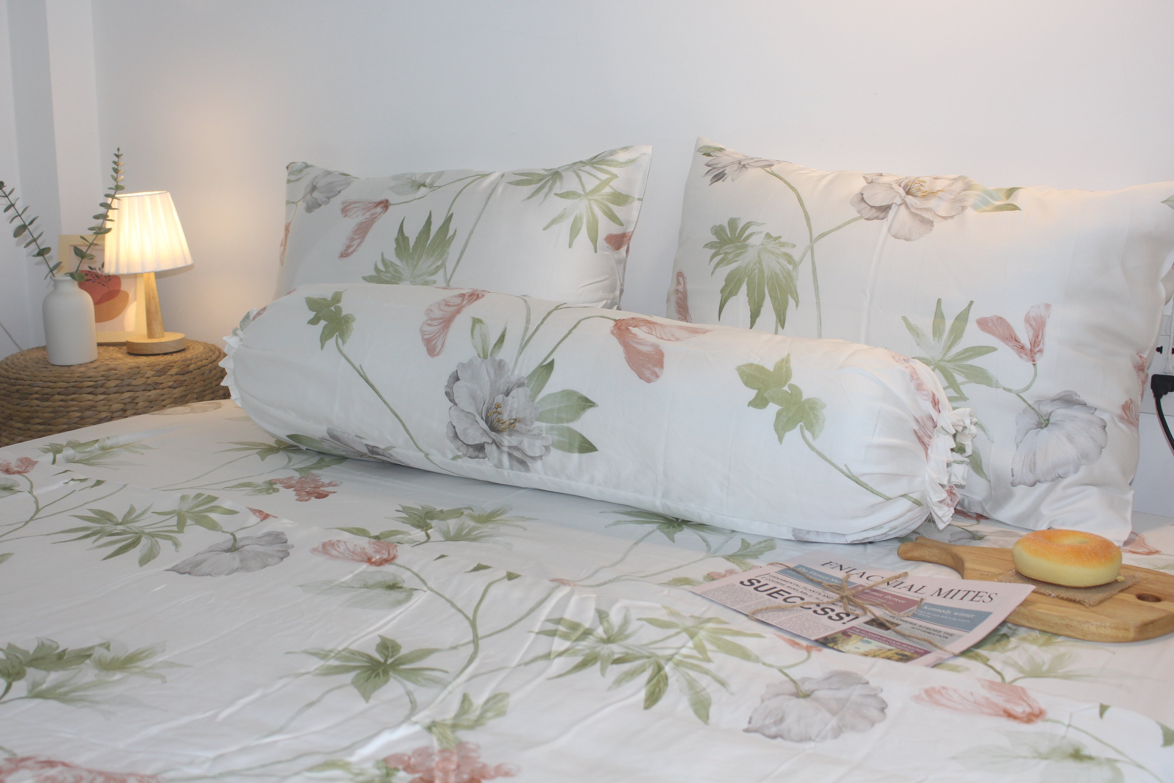 Bộ Chăn Drap gối TENCEL 60s Cao cấp mềm mịn mượt mà như lụa