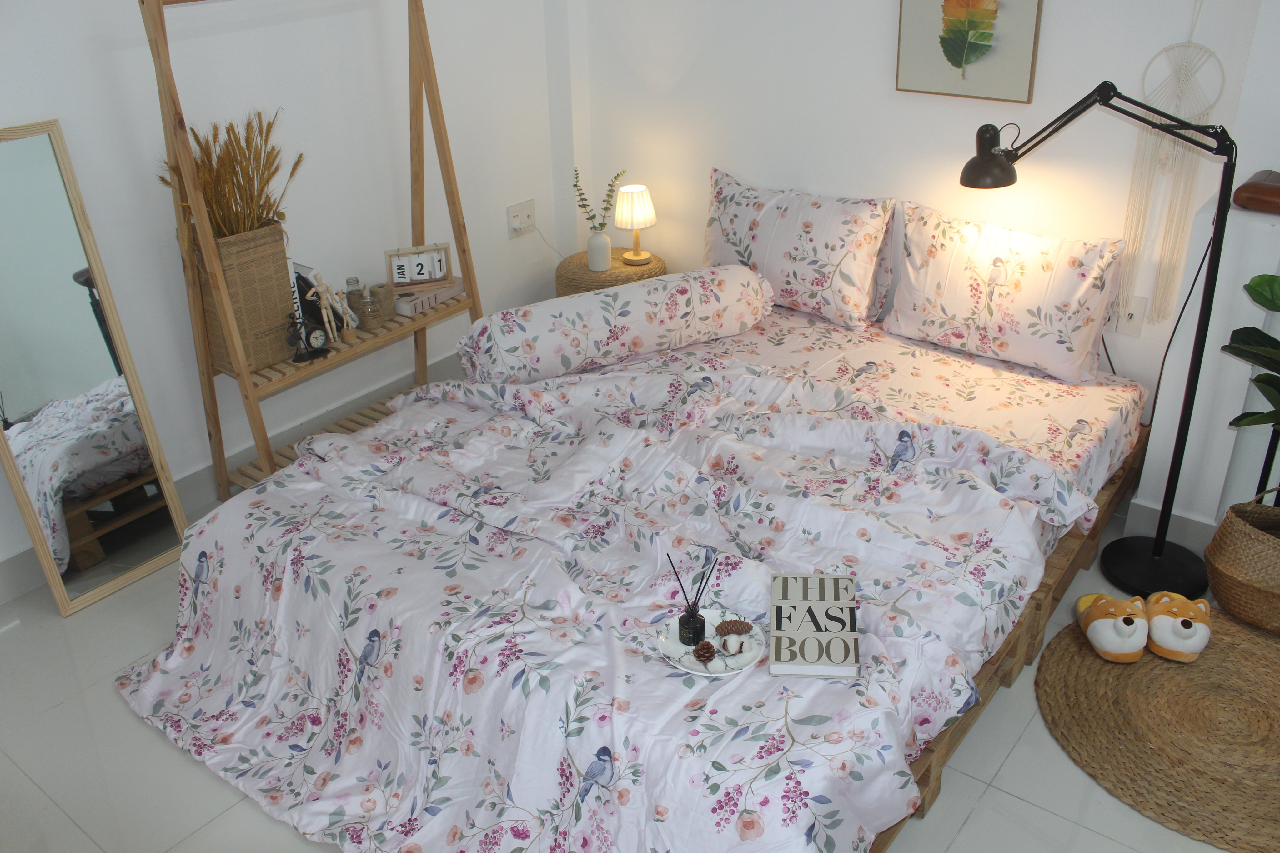 Bộ Chăn Drap gối TENCEL 60s Cao cấp mềm mịn mượt mà như lụa