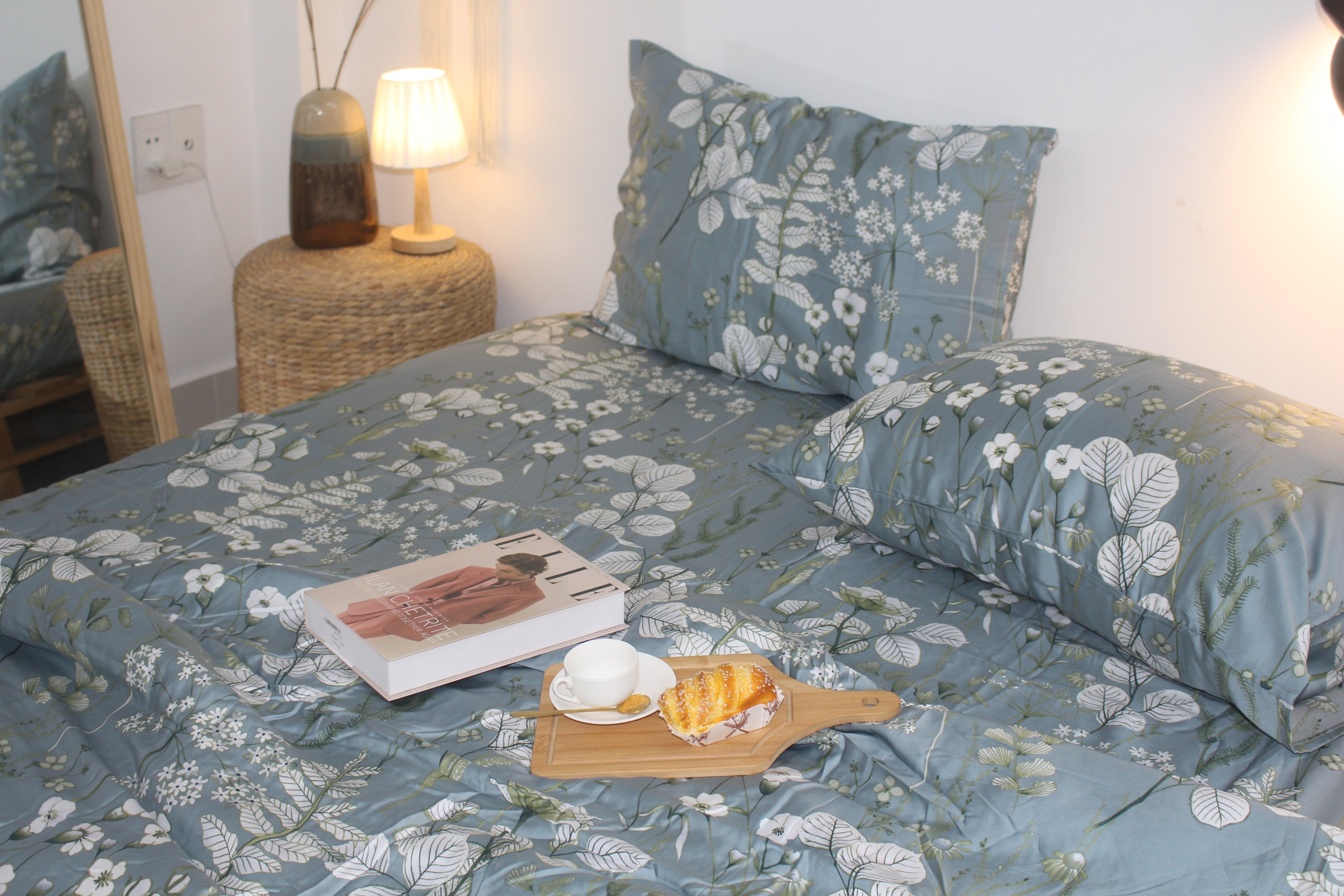Bộ Chăn Drap gối TENCEL 60s Cao cấp mềm mịn mượt mà như lụa