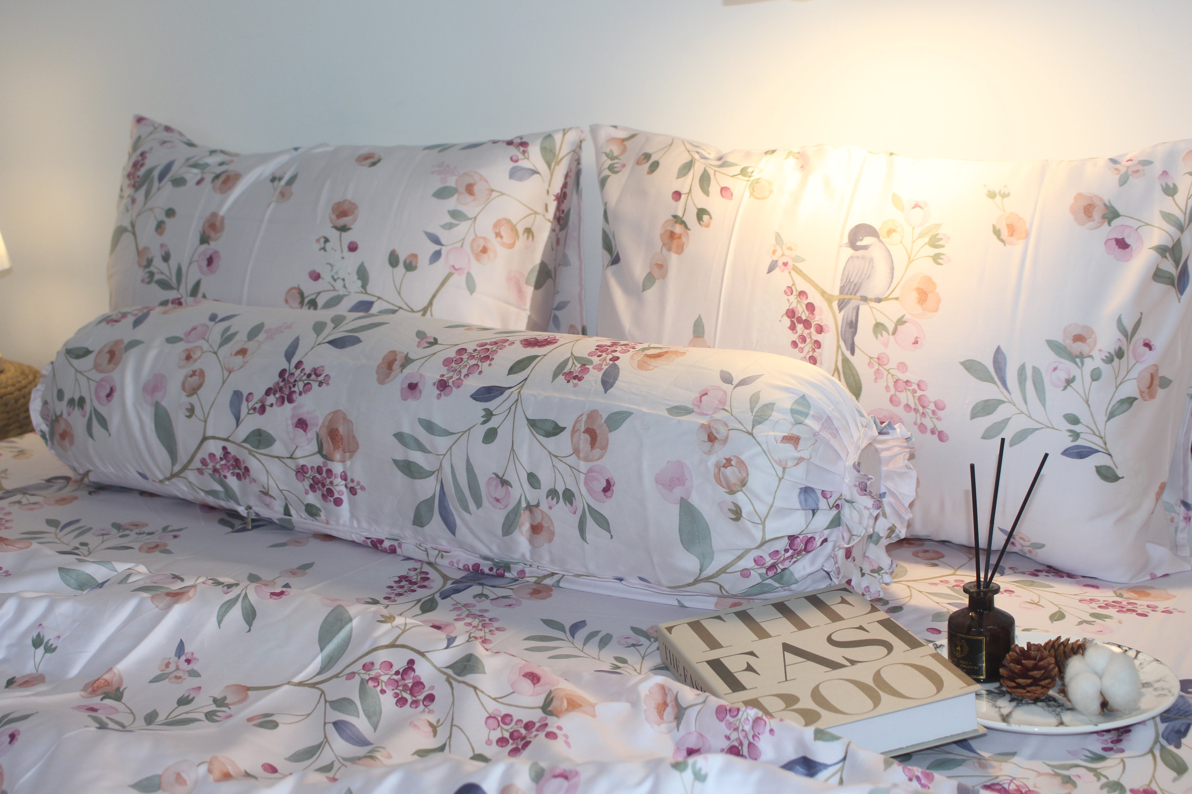 Bộ Chăn Drap gối TENCEL 60s Cao cấp mềm mịn mượt mà như lụa