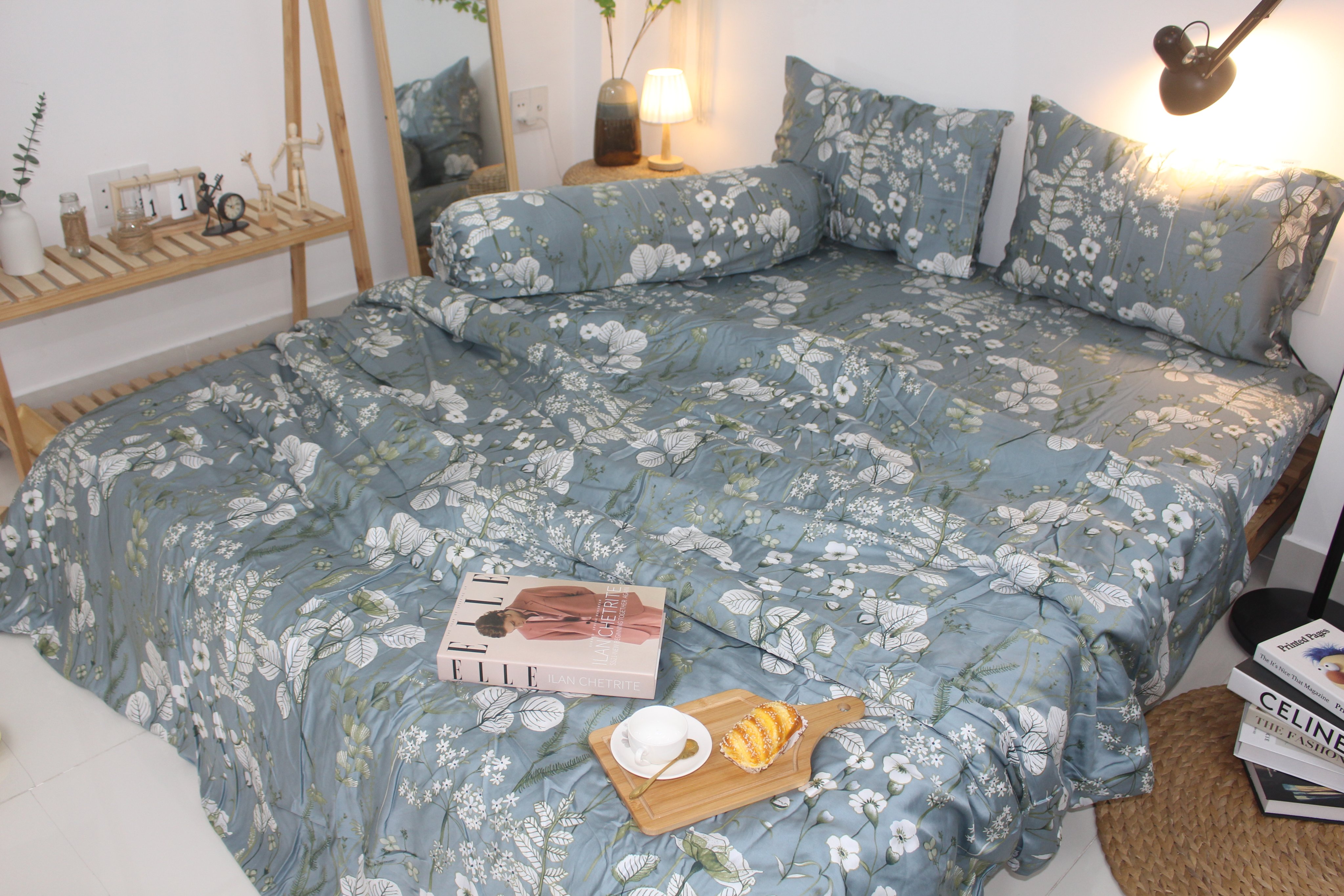 Bộ Chăn Drap gối TENCEL 60s Cao cấp mềm mịn mượt mà như lụa