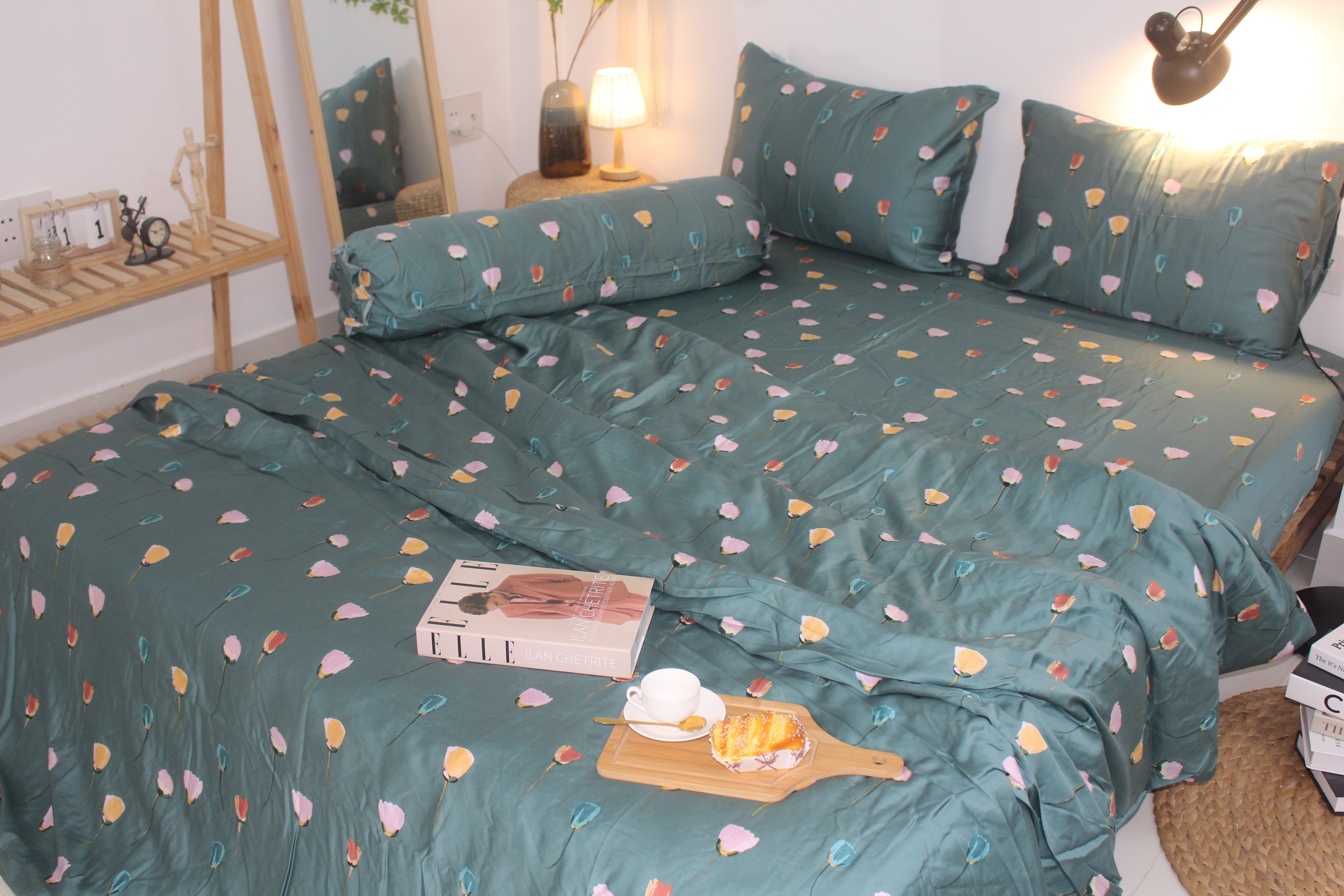 Bộ Chăn Drap gối TENCEL 60s Cao cấp mềm mịn mượt mà như lụa