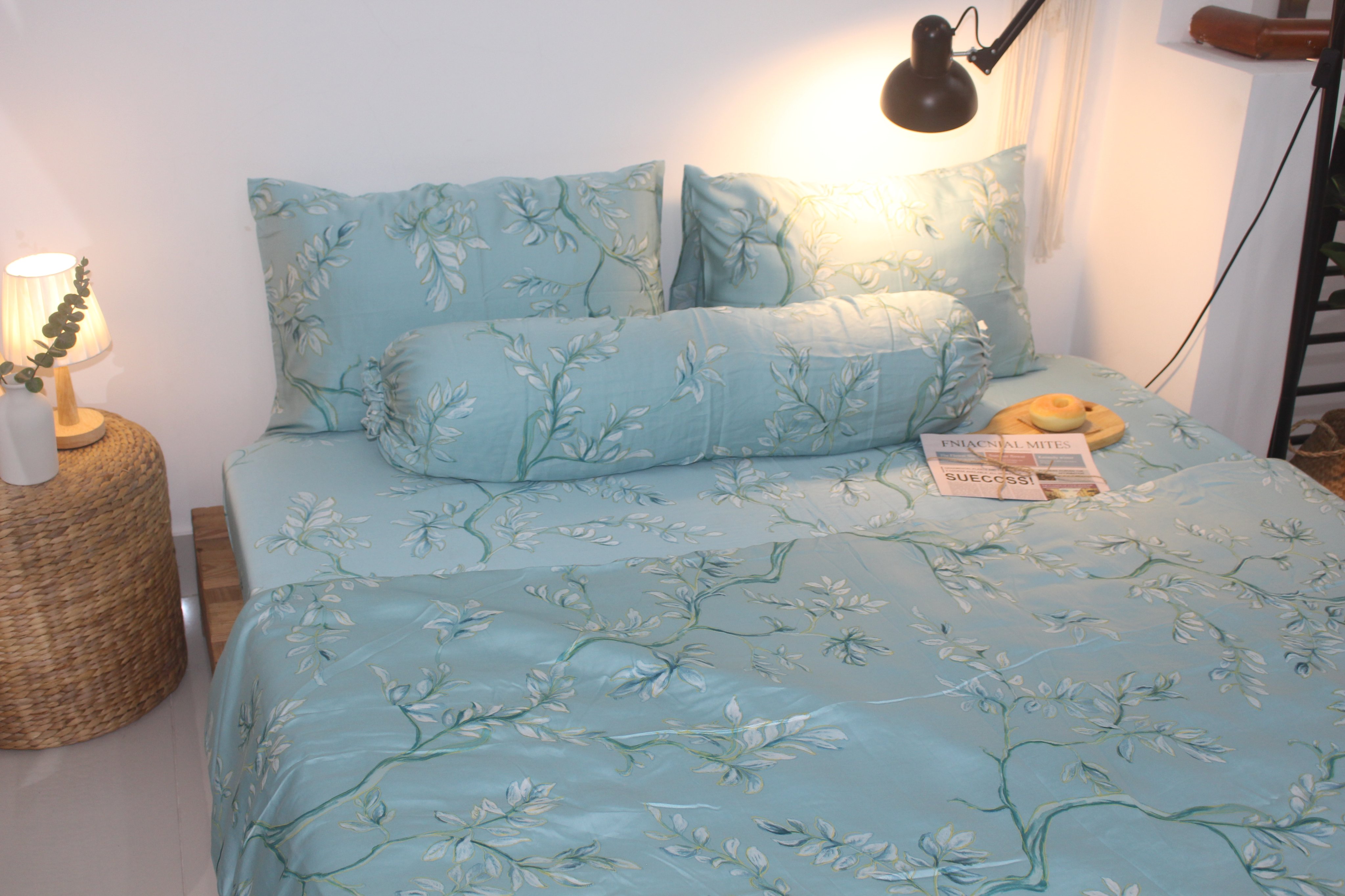 Bộ Chăn Drap gối TENCEL 60s Cao cấp mềm mịn mượt mà như lụa