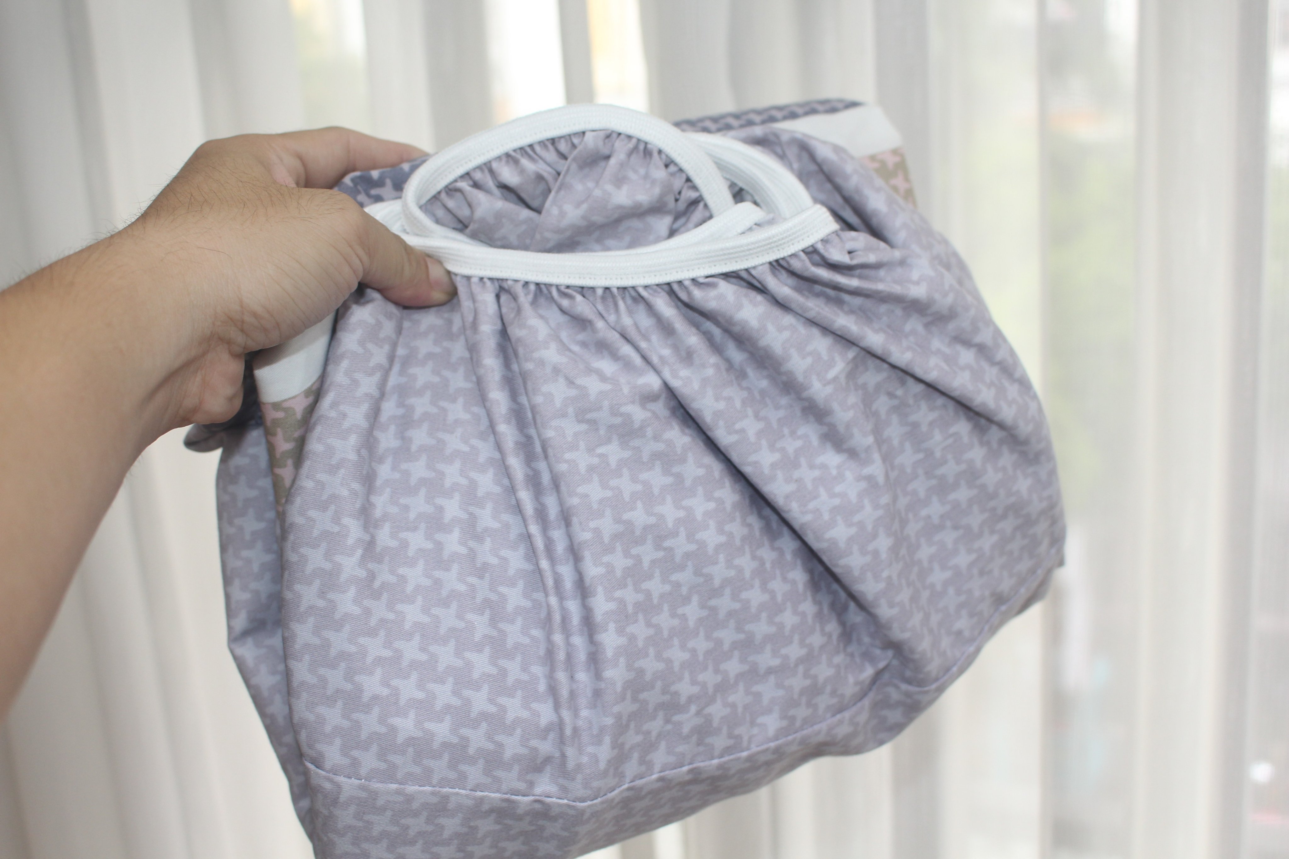 Bộ drap gối KHA LY - 100% cotton thiên nhiên Sọc Nhí-Xám