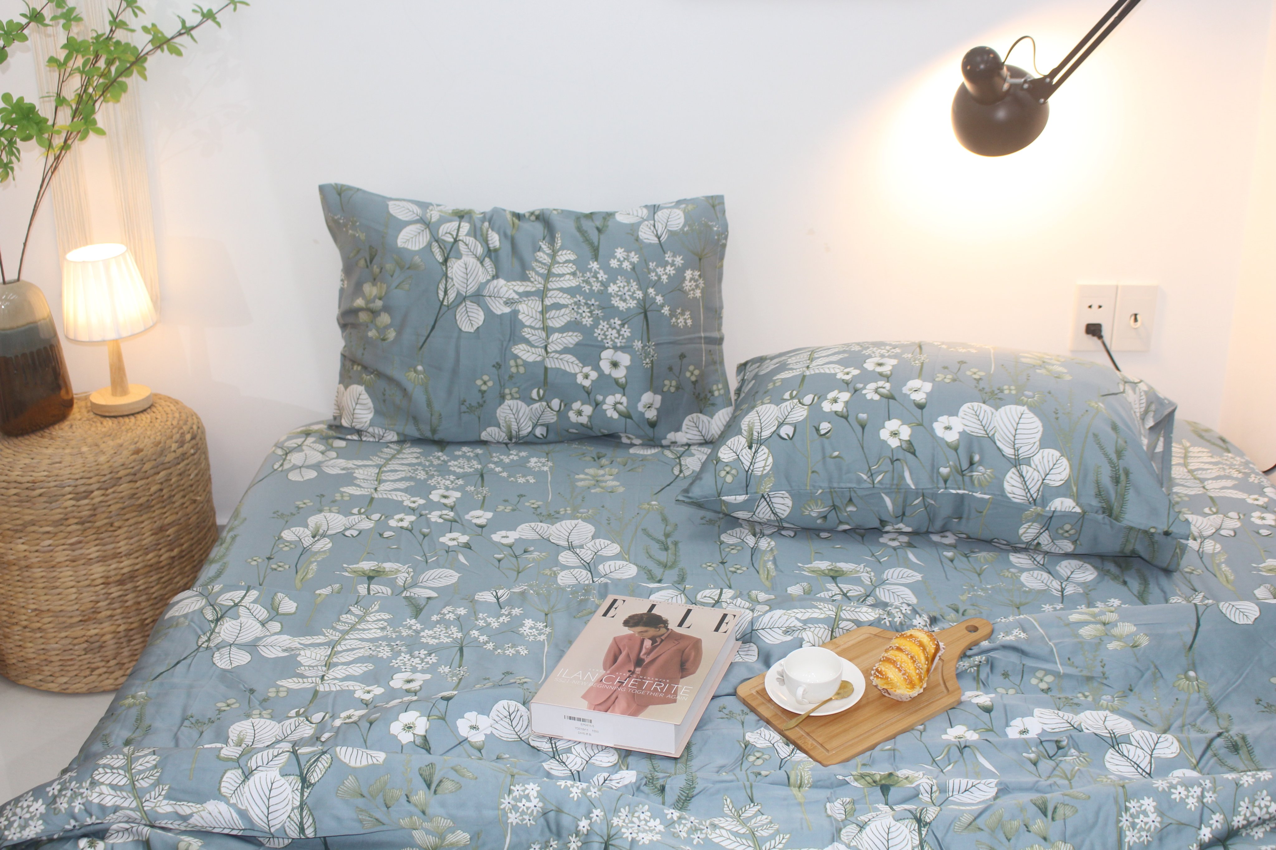 Bộ Chăn Drap gối TENCEL 60s Cao cấp mềm mịn mượt mà như lụa