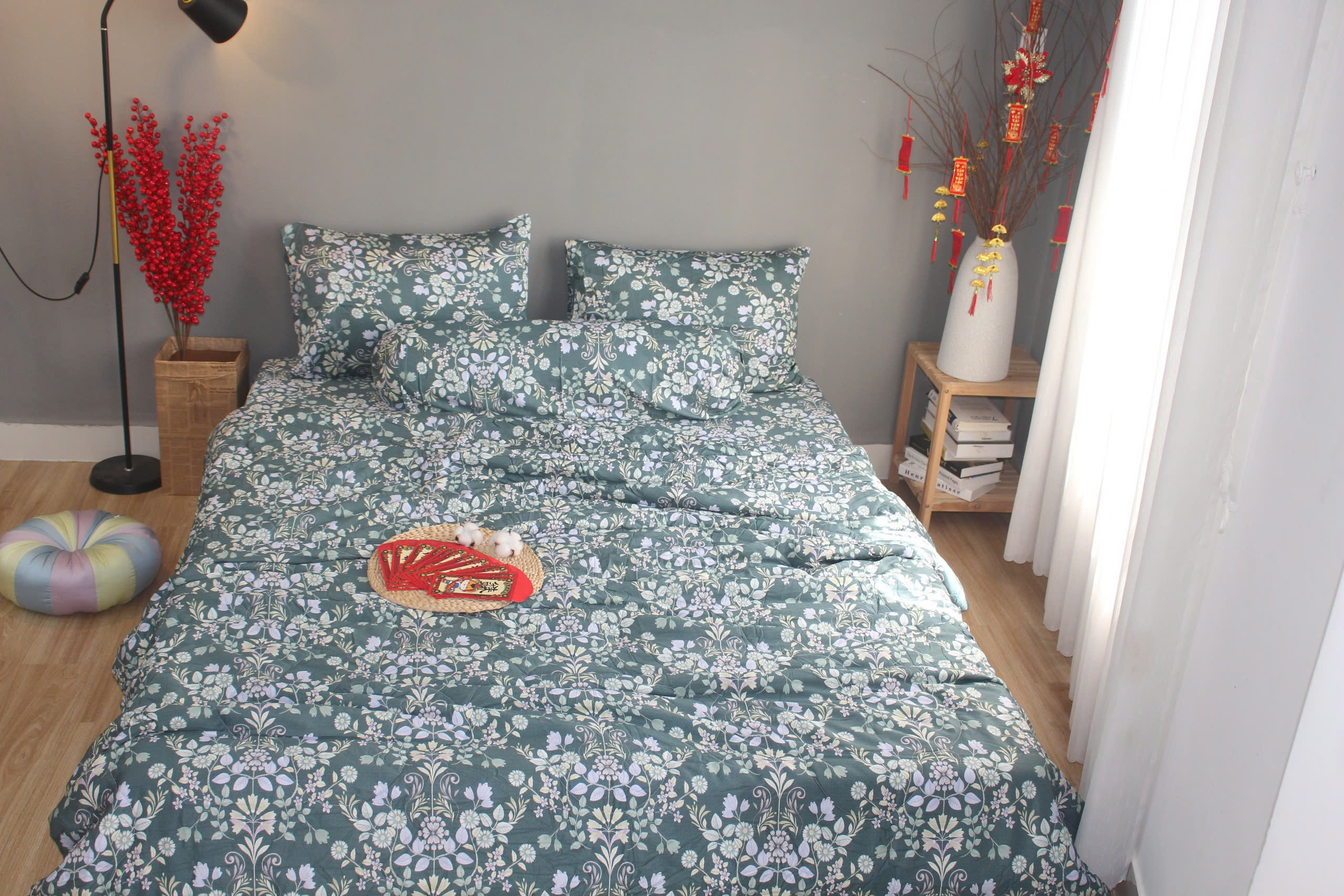 Bộ Chăn Drap gối TENCEL 40s Cao cấp mềm mịn mượt mà như lụa