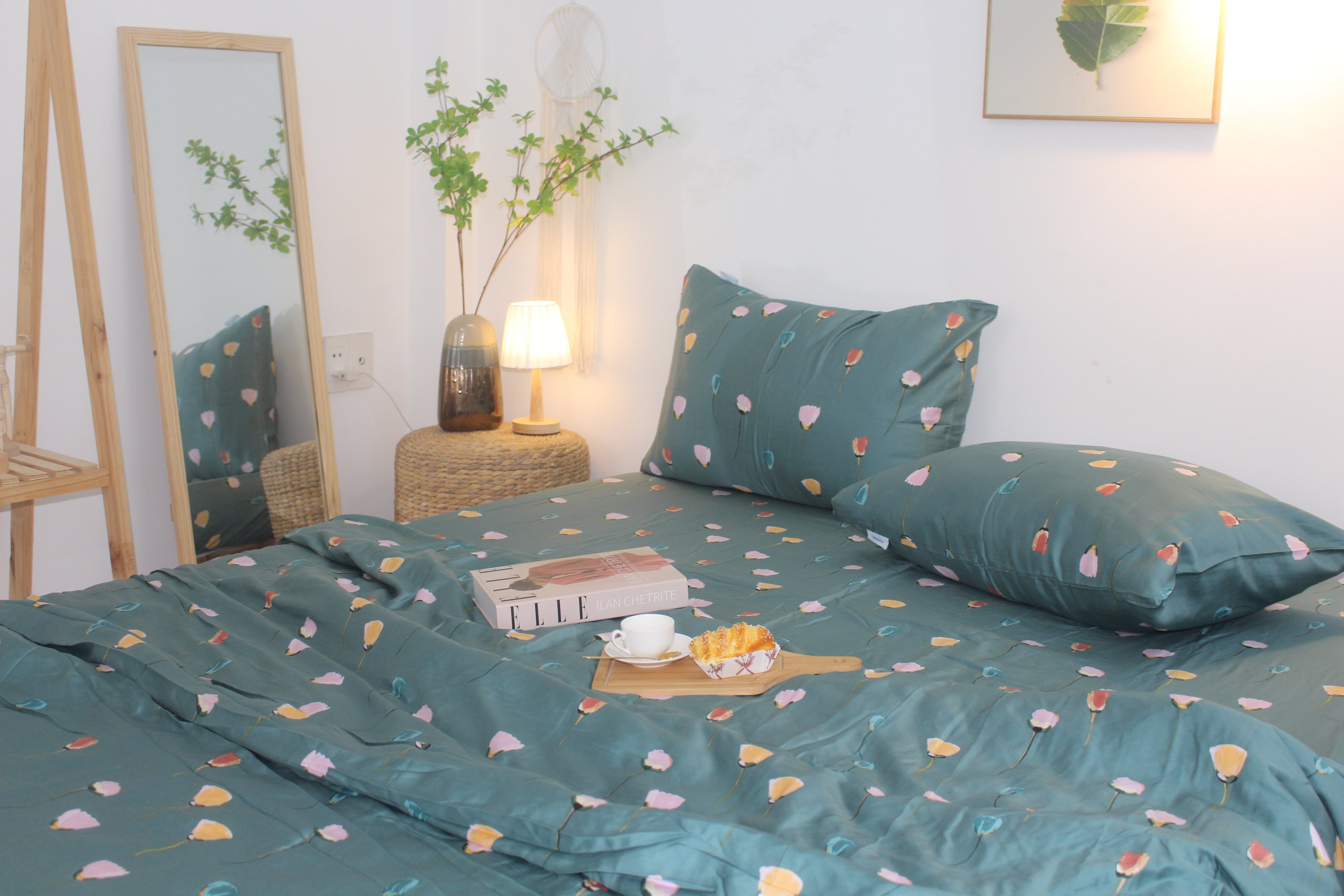 Bộ Chăn Drap gối TENCEL 60s Cao cấp mềm mịn mượt mà như lụa