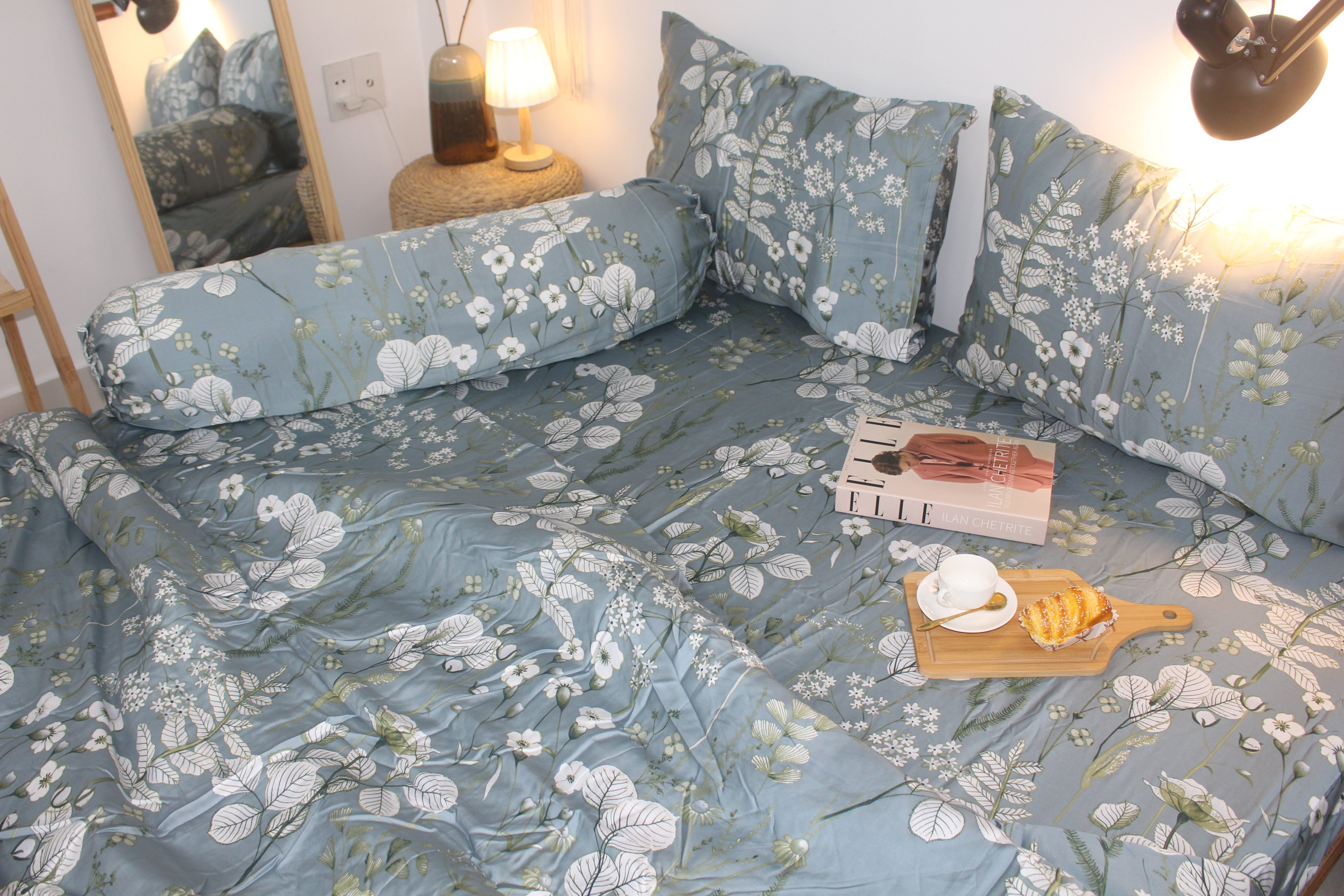 Bộ Chăn Drap gối TENCEL 60s Cao cấp mềm mịn mượt mà như lụa