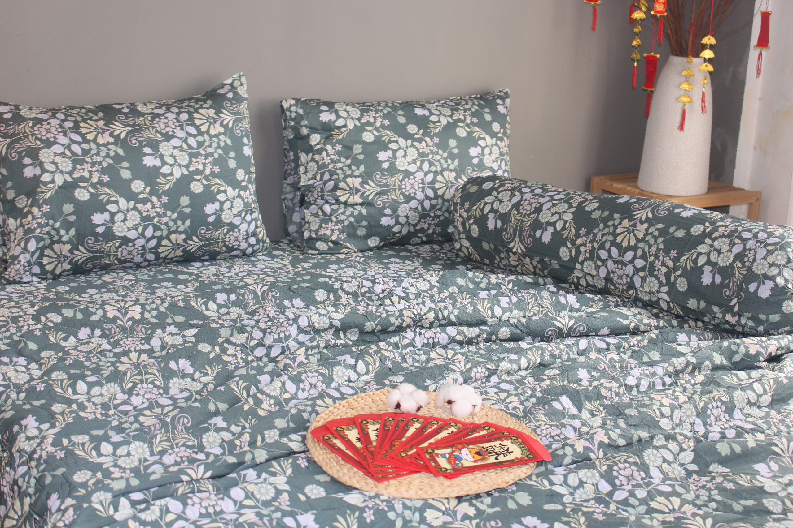 Bộ Chăn Drap gối TENCEL 40s Cao cấp mềm mịn mượt mà như lụa